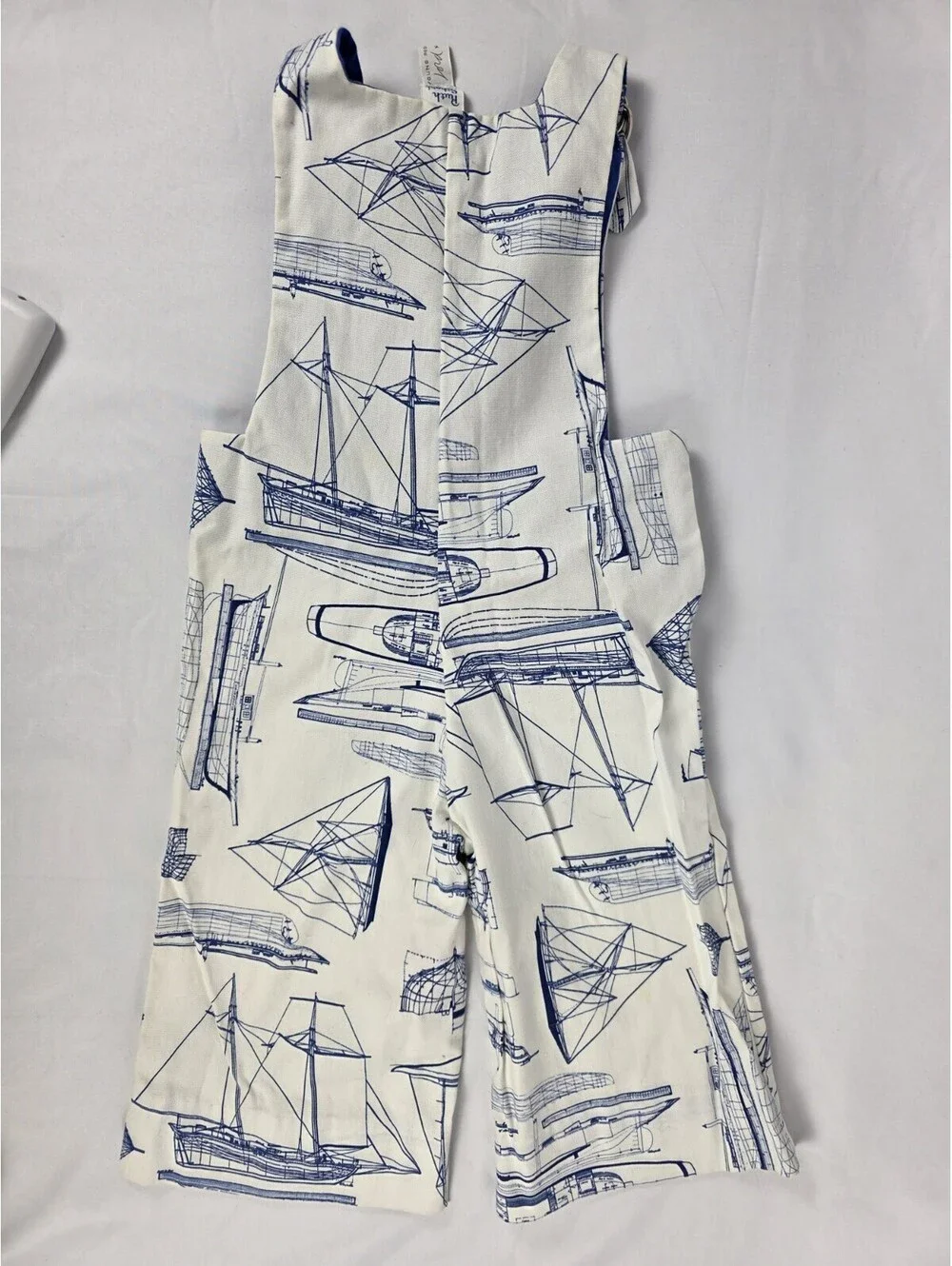 Vtg Ruth Scharf Lord & Taylor Nautical Todler Boy Overalls